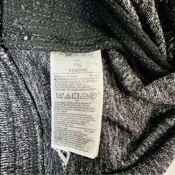 GAP Sweater Style Marled Joggers w/ Sequins Tuxedo Stripe - Picture 4 of 4